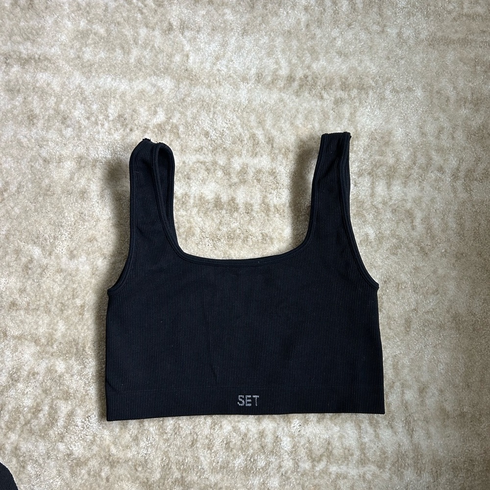 SET Active Black Sports Bra